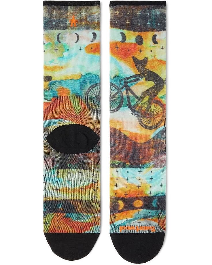 

Носки Smartwool Bike Zero Cushion Celestial Print Crew Socks, цвет Multicolor