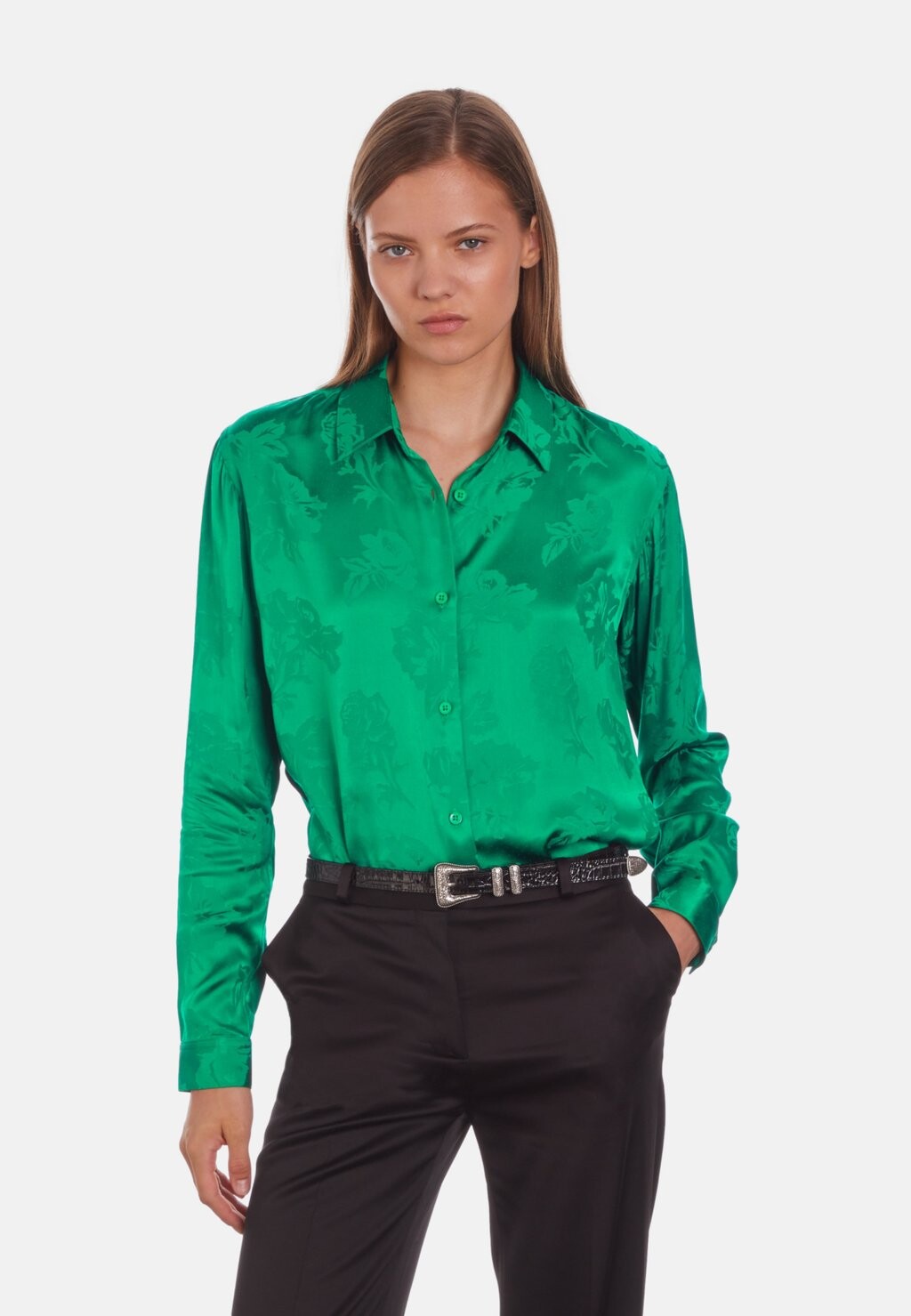 

Рубашка The Kooples FLUIDE EN, зеленый