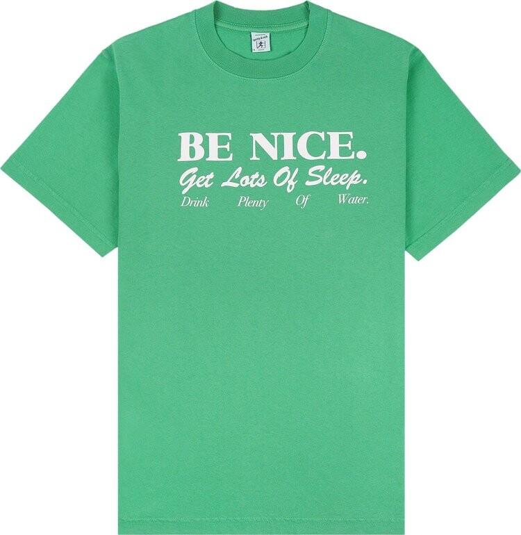 

Футболка Sporty & Rich Be Nice 'Verde', зеленый