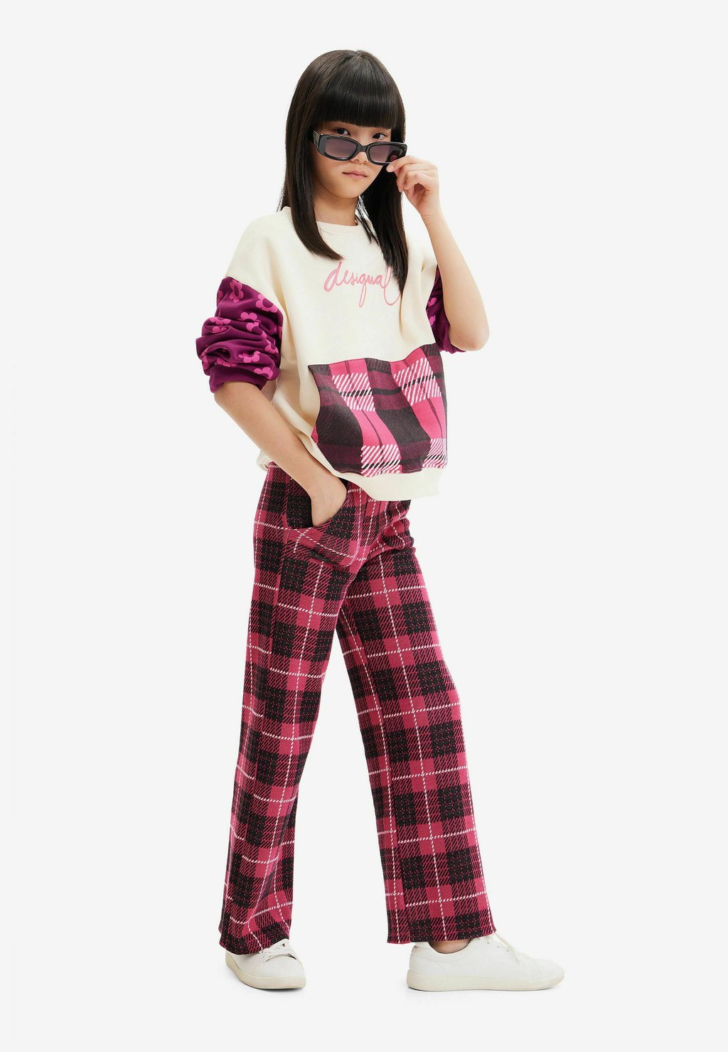 

Толстовка Floral Plaid Desigual, белый