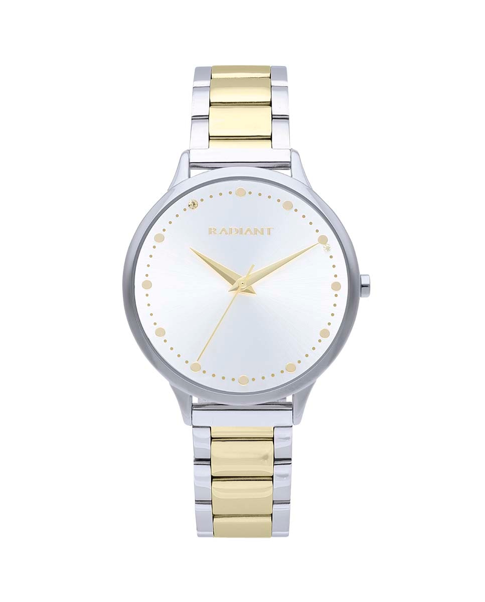 Женские часы Wish RA595203 из стали и двухцветного золотого ремешка Radiant, серебро