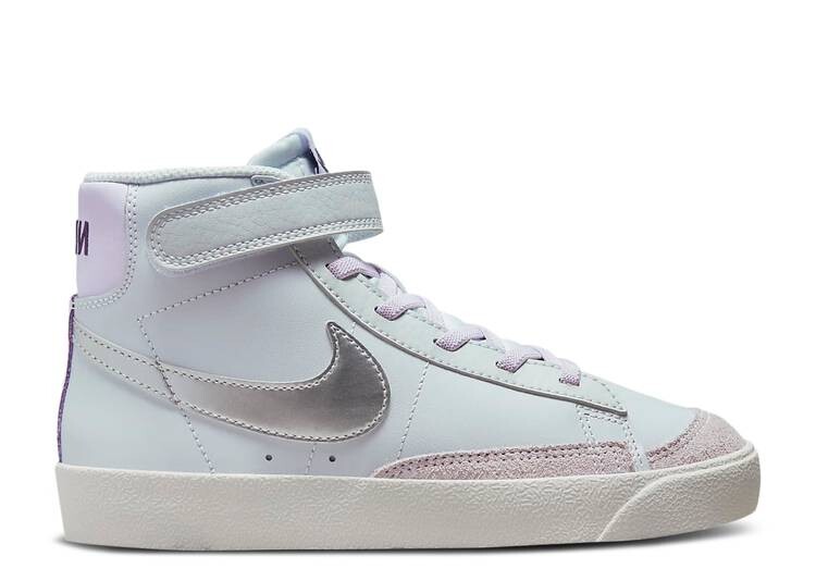 

Кроссовки Nike BLAZER MID '77 PS 'PLATINUM GRAPE METALLIC SILVER', платиновый