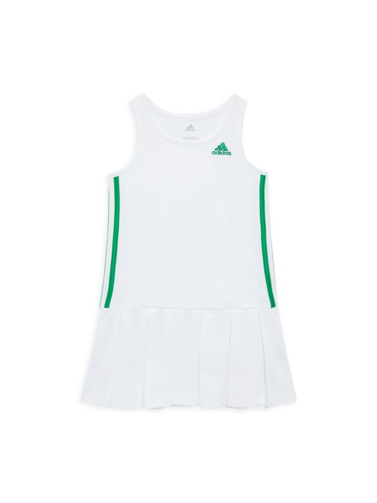 

Теннисное платье с логотипом для маленькой девочки Adidas, белый
