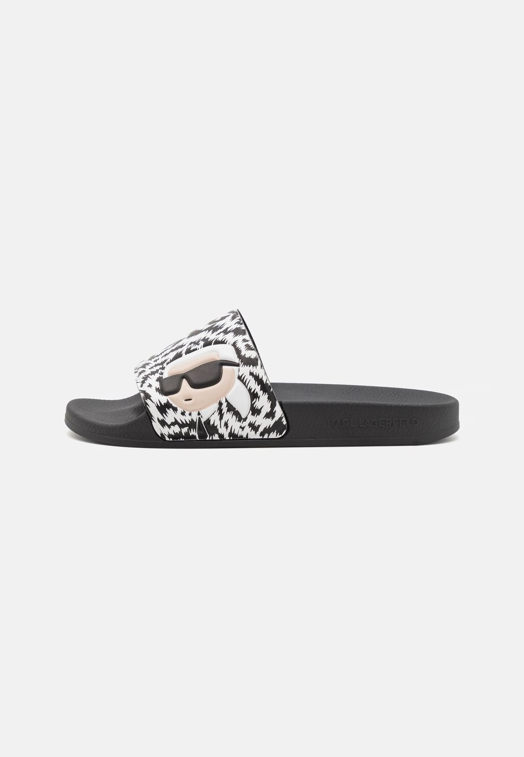 

Мюли на плоской подошве KONDO SLIDE KARL LAGERFELD, цвет white/black