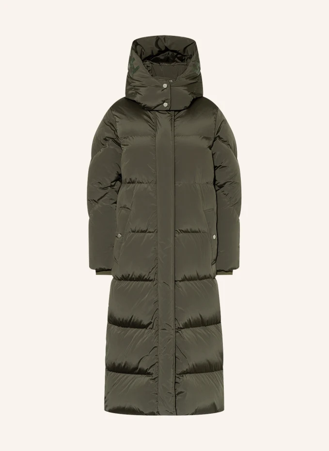 

Пуховик аврора Woolrich, зеленый