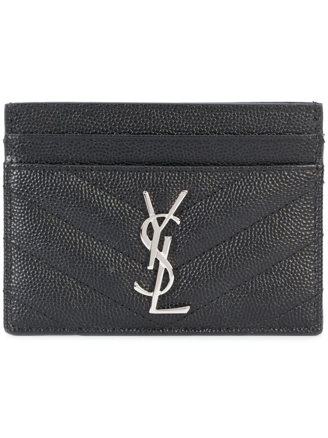 

Saint Laurent картхолдер с монограммой, черный