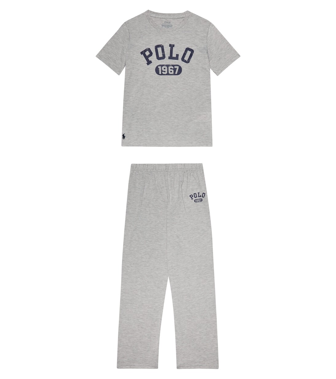 

Пижамный комплект с принтом Polo Ralph Lauren, серый