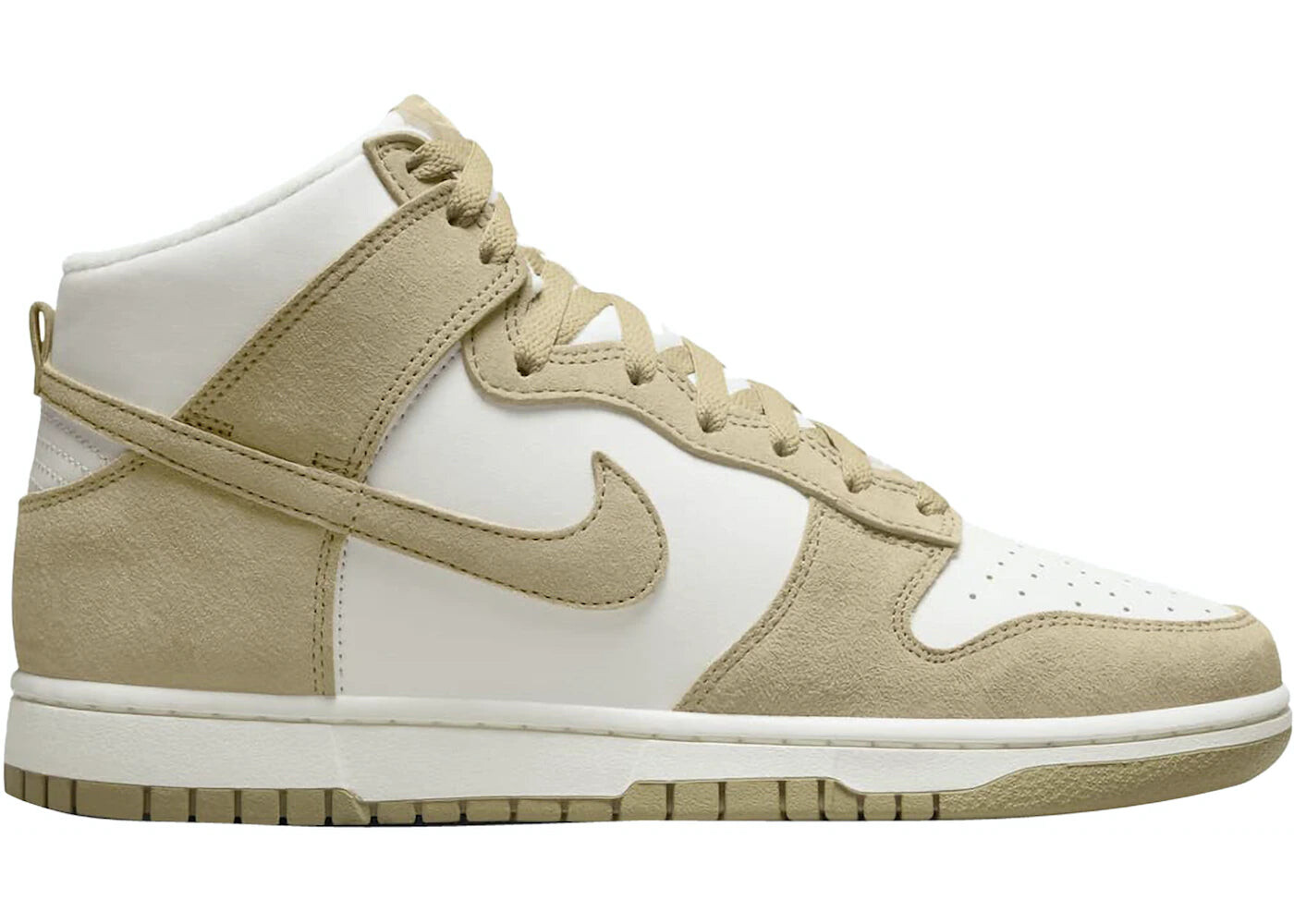 

Кроссовки замшевые Nike Dunk High Tan, светло-коричневый / белый