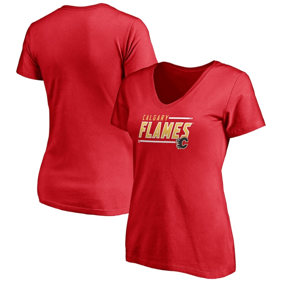 

Футболка с коротким рукавом Fanatics Branded Calgary Flames, красный