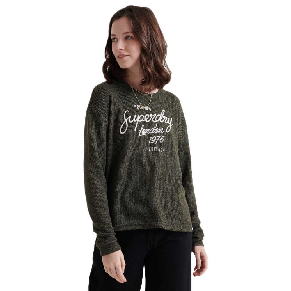 

Футболка с длинным рукавом Superdry Maddie Graphic, зеленый