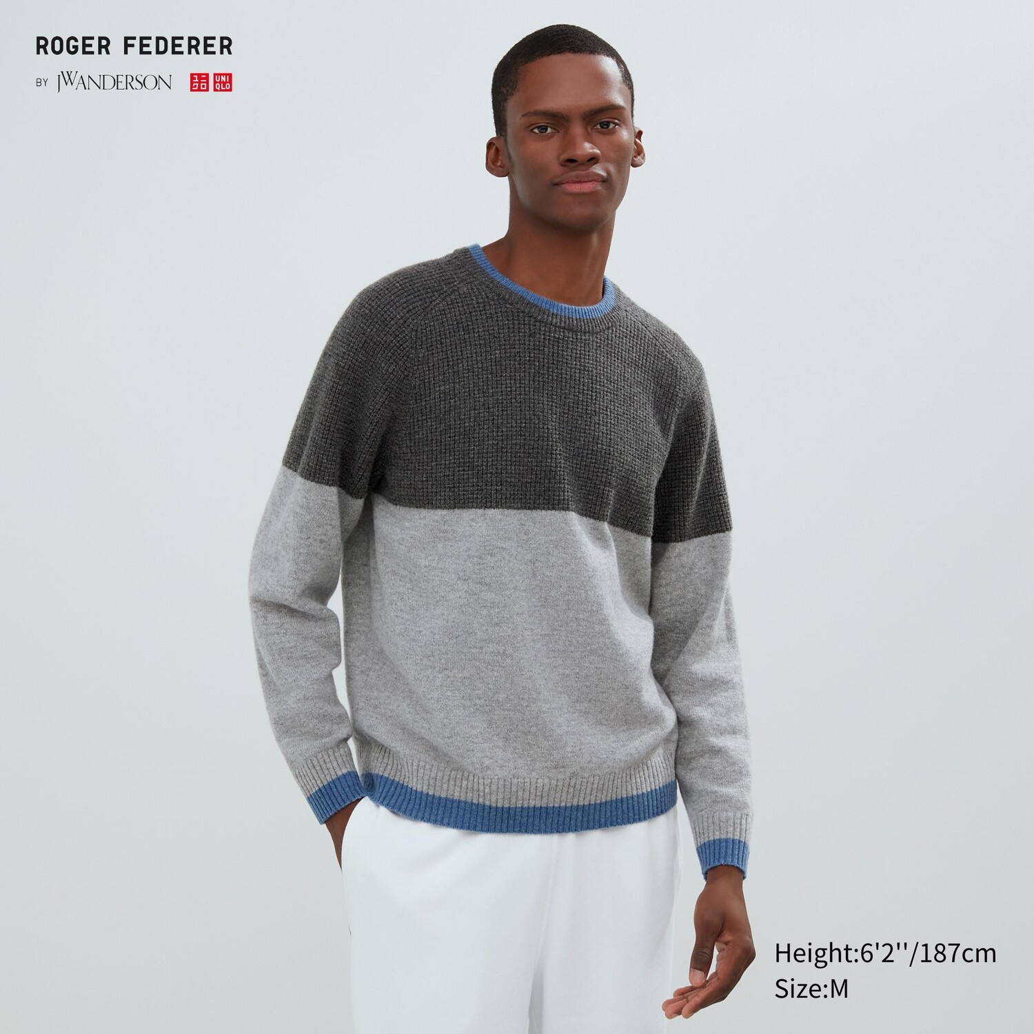 

Джемпер из овечьей шерсти с круглым вырезом Uniqlo, темно-серый