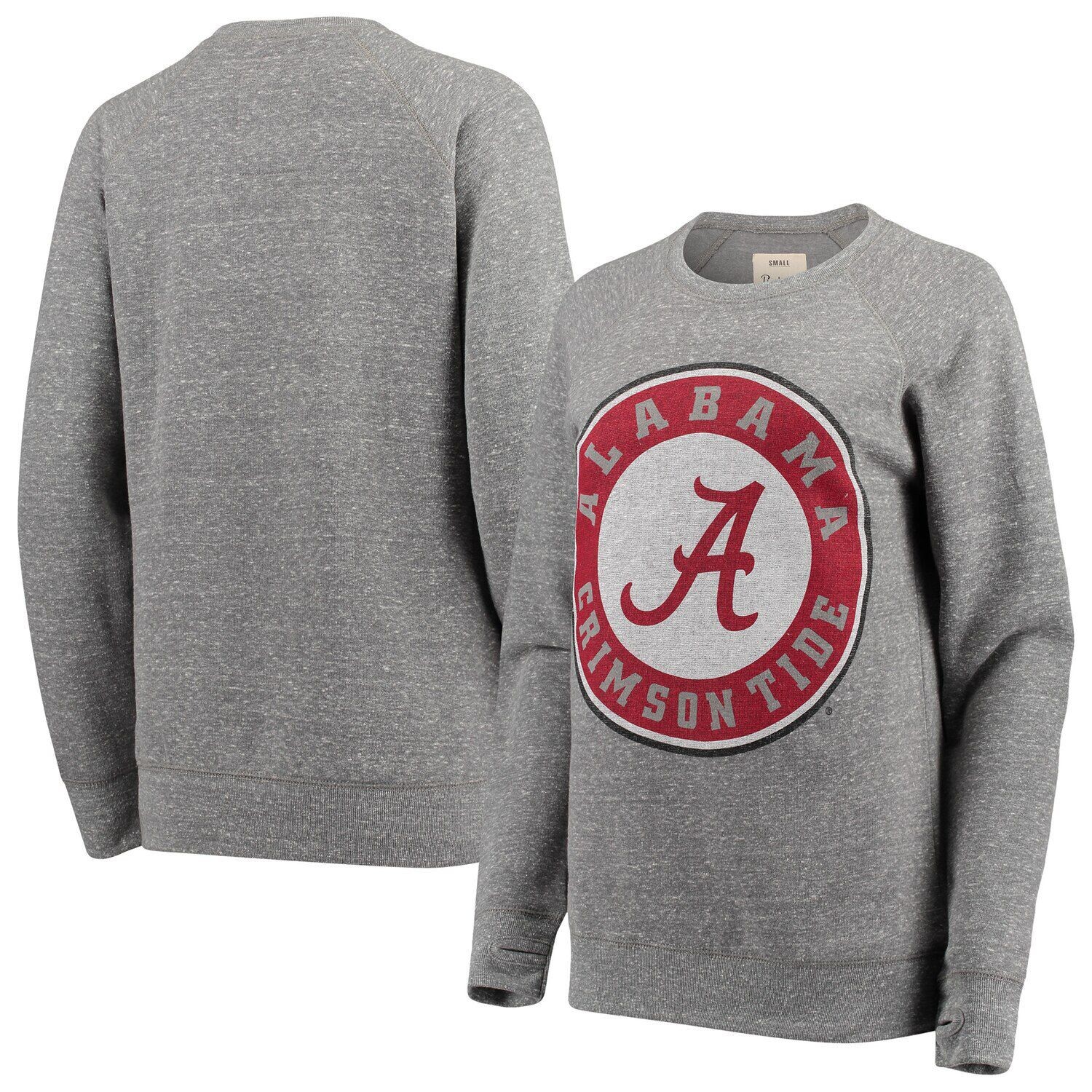 

Женский флисовый свитшот с круглым вырезом трехцветной текстуры Pressbox Alabama Crimson Tide Big Team Logo Knobi