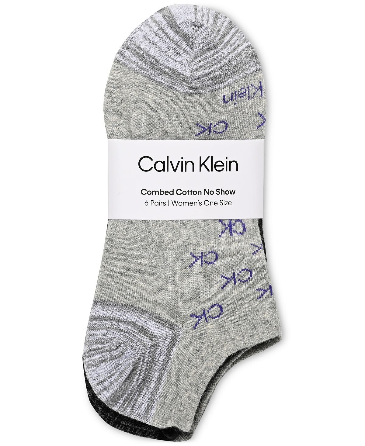 

Женские 6-шт. Плоские трикотажные носки-непоказатели Calvin Klein