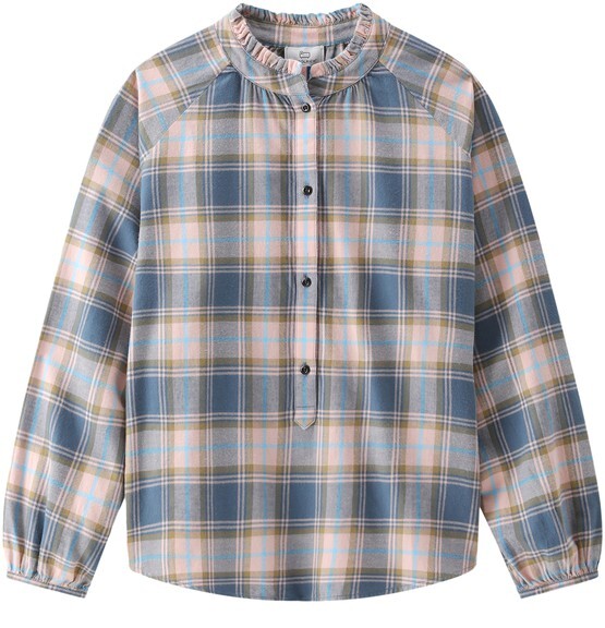 

Легкая блузка в клетку Woolrich