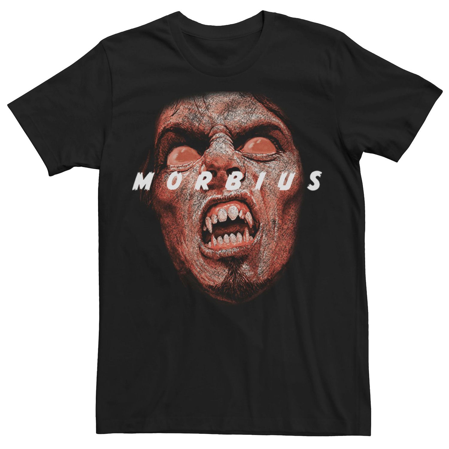 цена Мужская футболка с большим лицом Morbius The Living Vampire Marvel