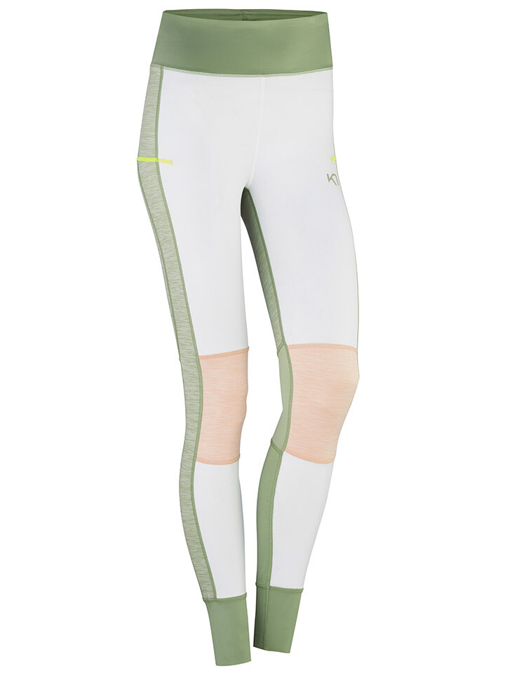 

Спортивные леггинсы KARI TRAA Funktions Stil, цвет Grün/Weiß/Rosa
