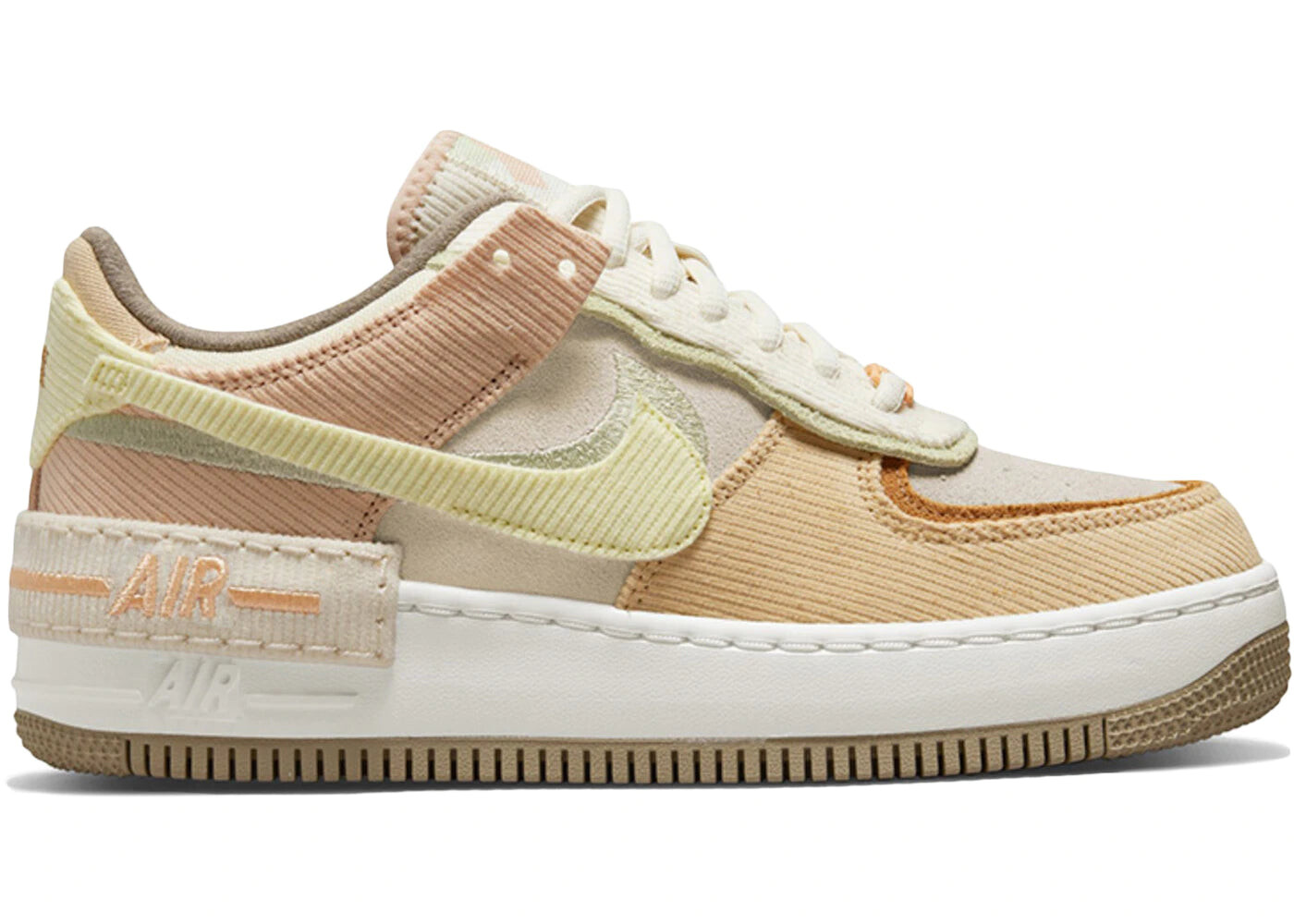 

Кроссовки Nike Air Force 1 Low Shadow Coconut Milk Coudroy женские, бежевый
