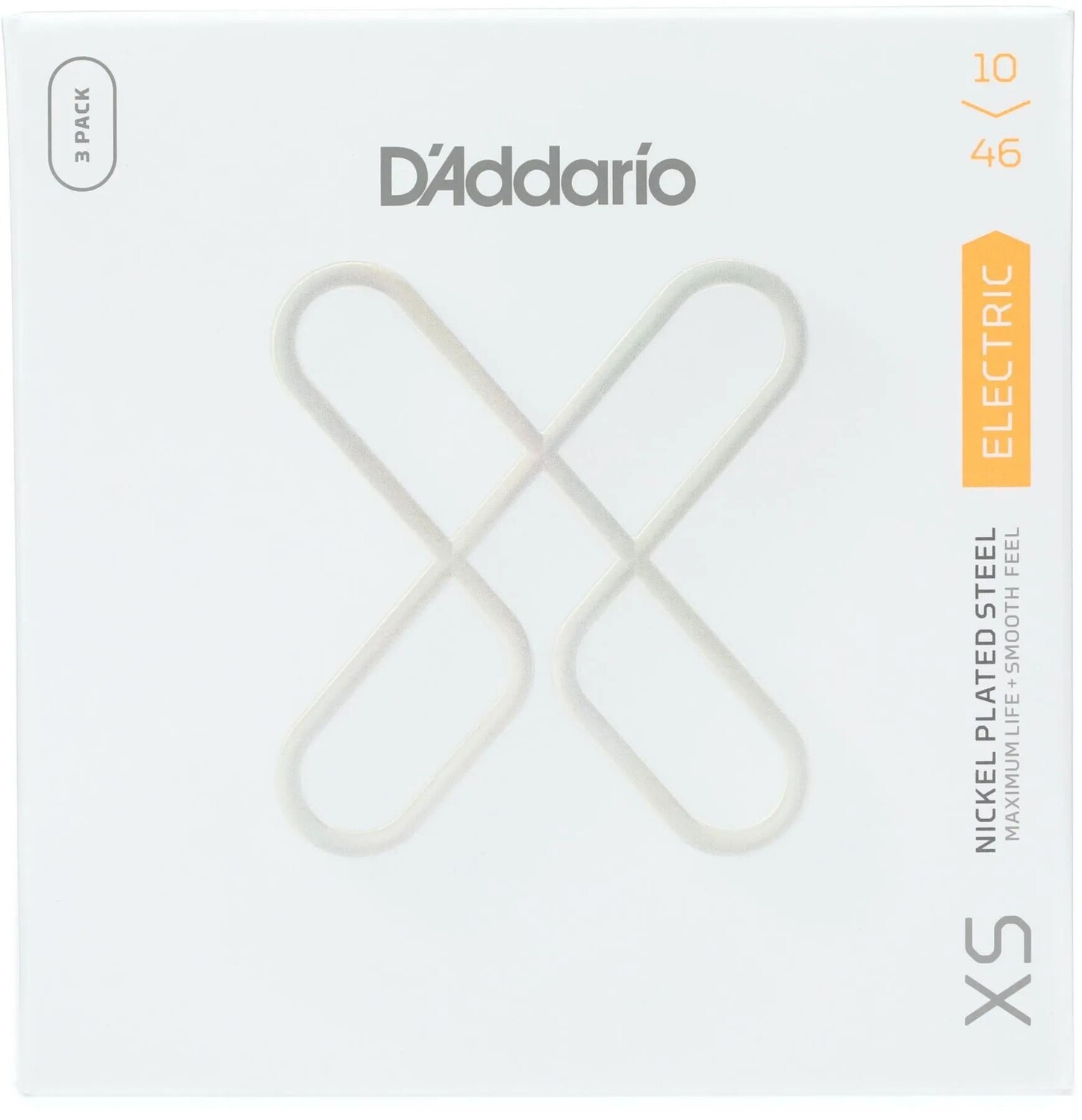 

D'Addario XSE1046 Струны для электрогитары со стальным никелированным покрытием — .010-.046, стандартные легкие (3 шт.)