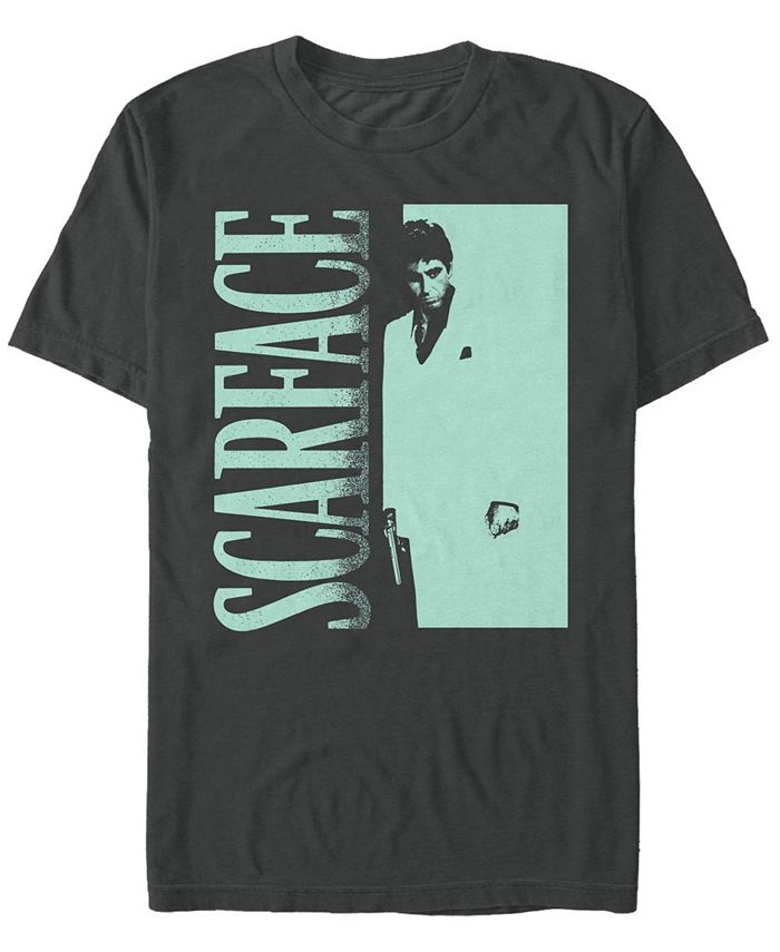 Мужская футболка Scarface Profile с короткими рукавами Fifth Sun, черный мужская футболка cypress hill aztec skull с короткими рукавами минеральная стирка fifth sun черный