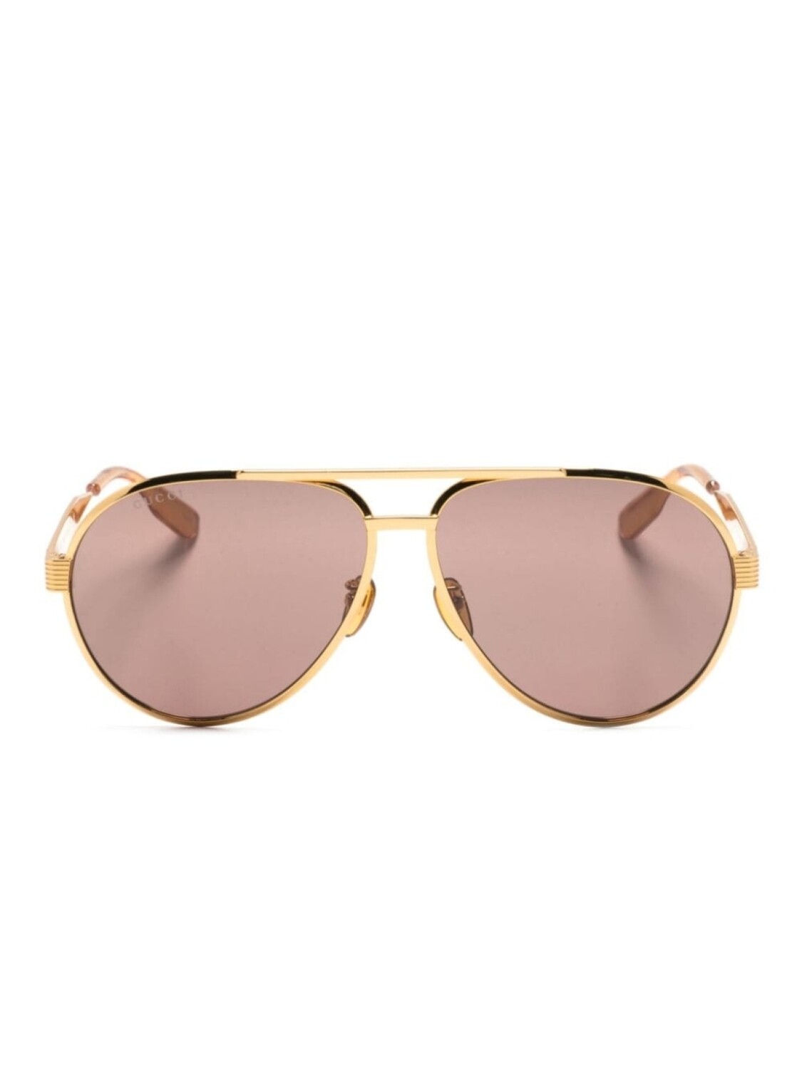 

Gucci Eyewear солнцезащитные очки-пилоты, золотистый