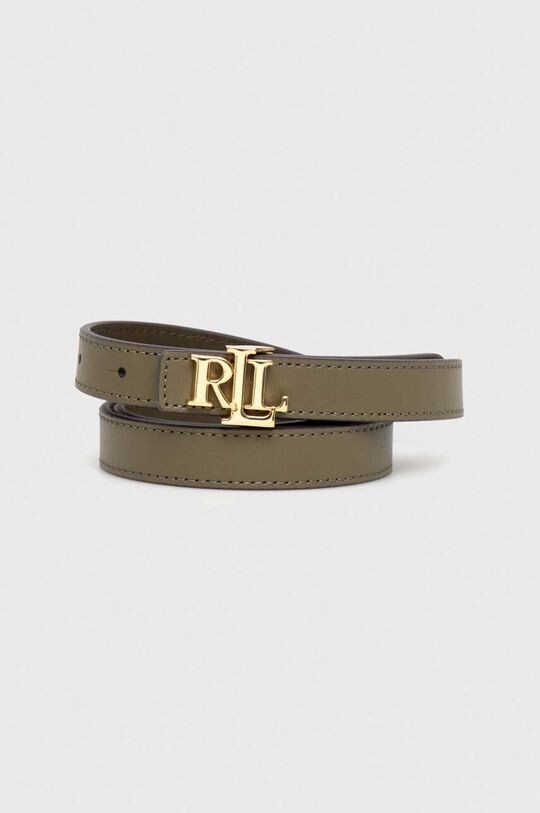 

Двусторонний кожаный ремень Lauren Ralph Lauren, зеленый