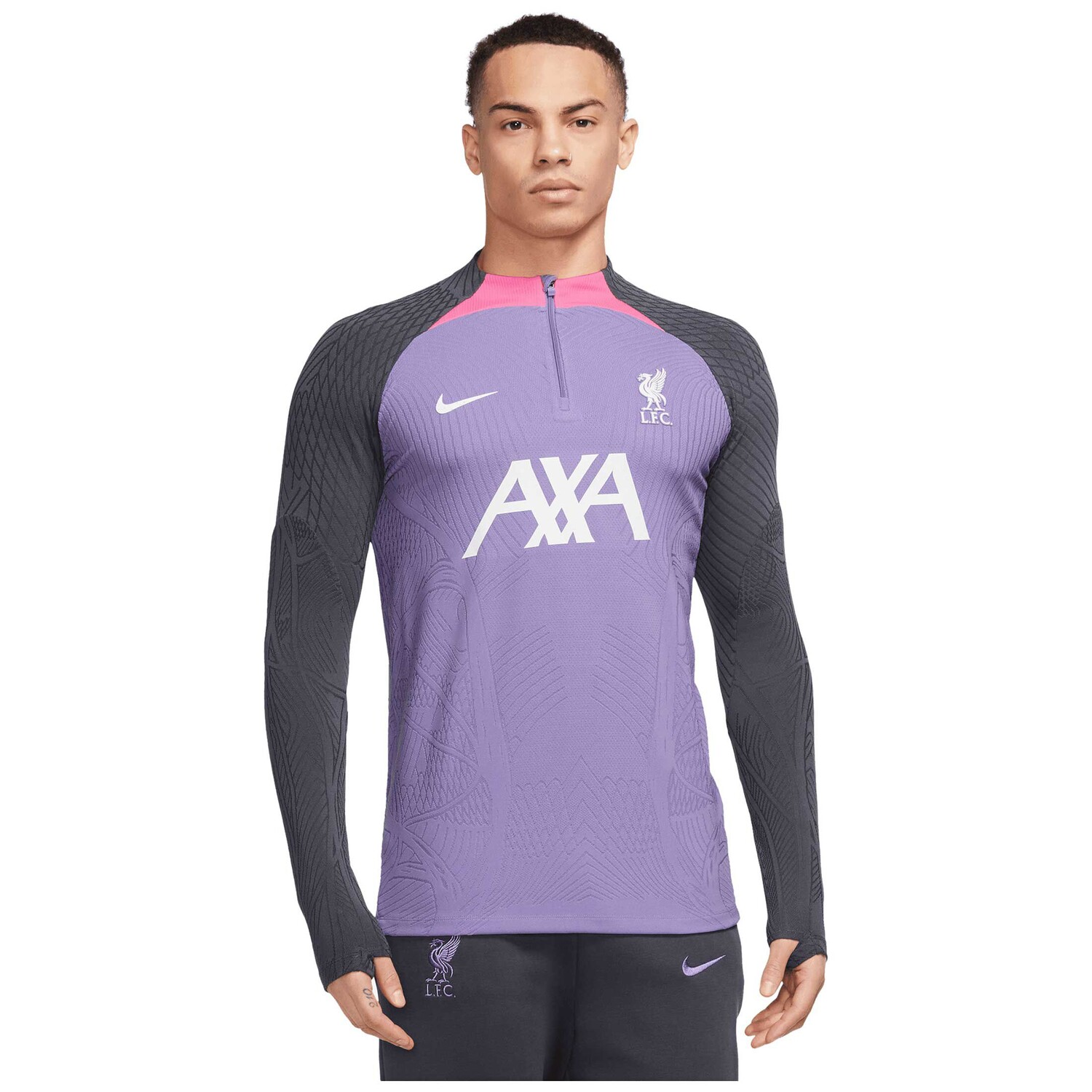 

Лонгслив Nike Trainingstop FC Liverpool Strike Elite, цвет lila/weiß