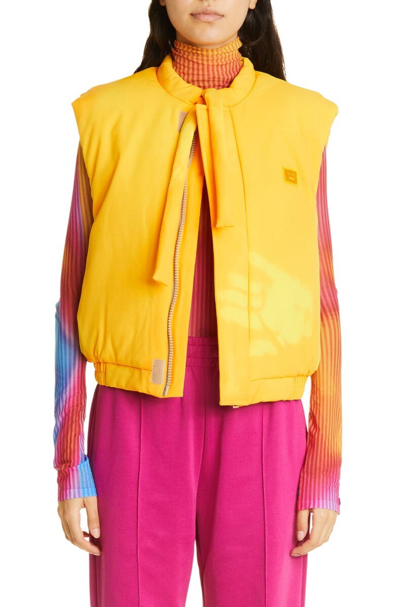 

Жилет с учетом гендерных факторов Osalo Padded Heat Reactive Gilet ACNE STUDIOS, оранжевый/ желтый