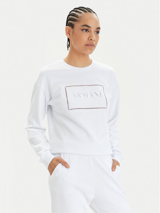 

Толстовка стандартного кроя Armani Exchange, белый