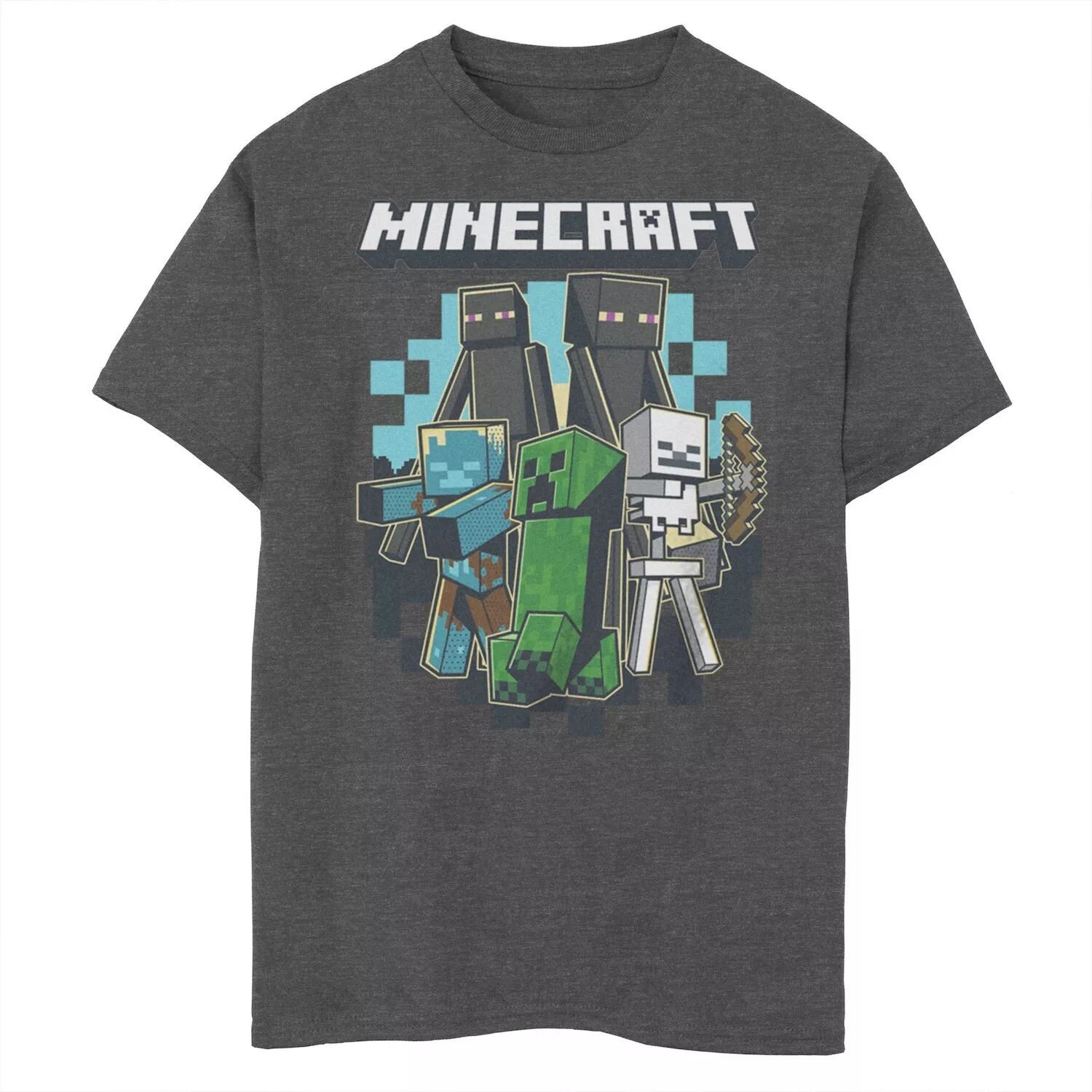 

Футболка с рисунком Minecraft Villains Walking для мальчиков 8–20 лет Licensed Character