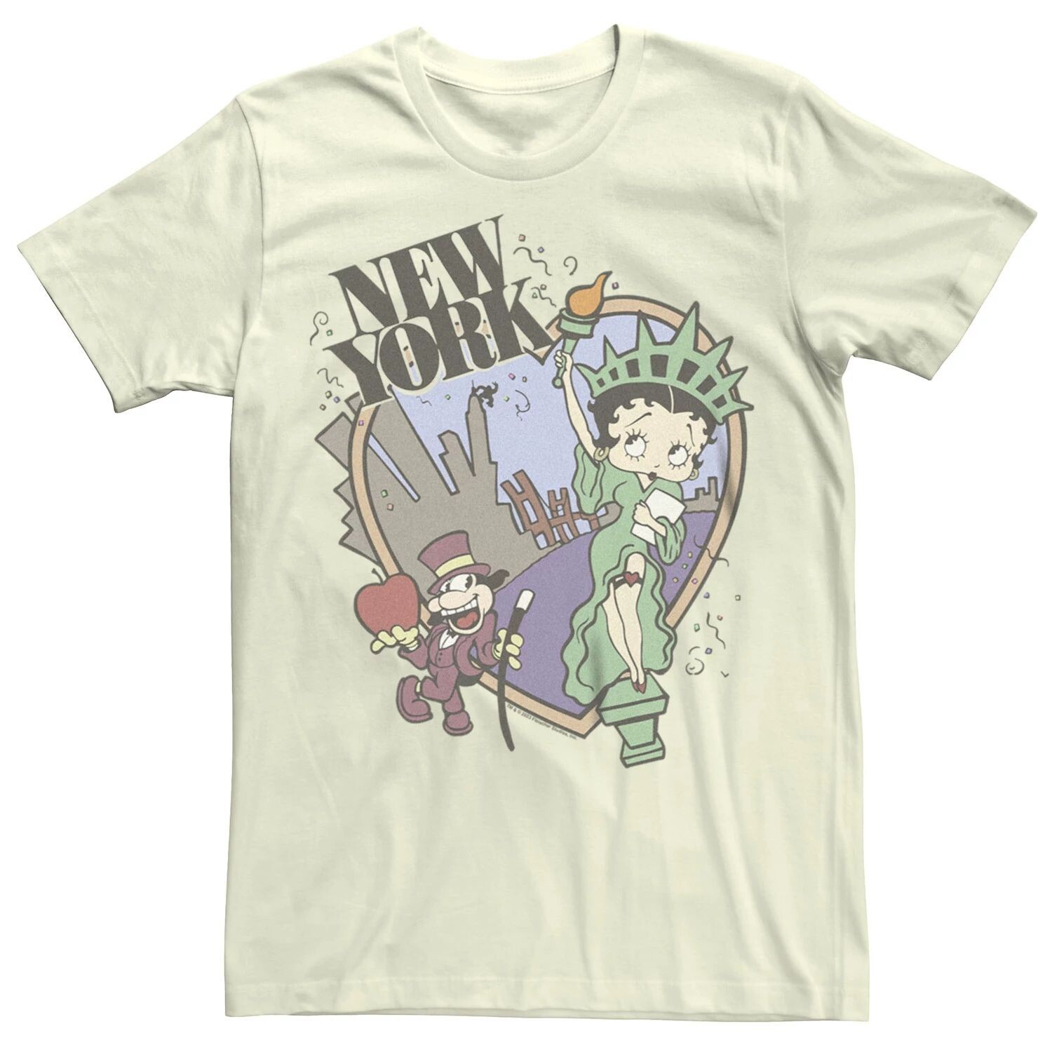 

Детская футболка Betty Boop New York City с рисунком бойфренда Licensed Character