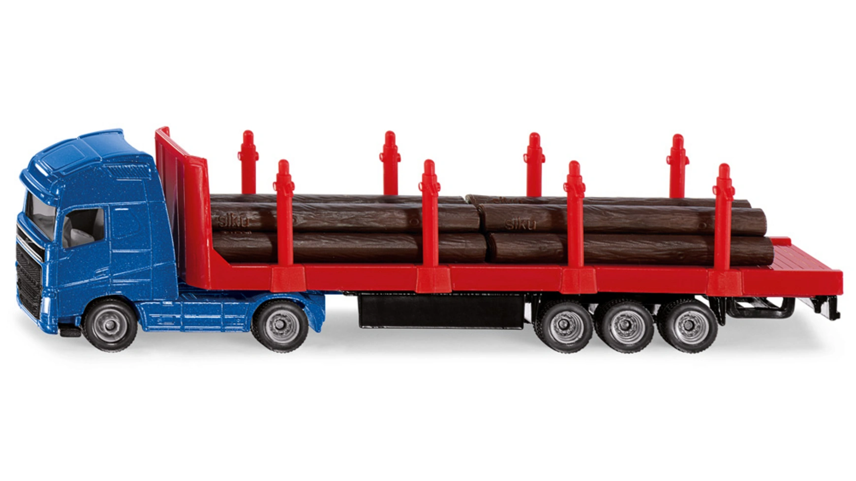 Супер грузовик для перевозки древесины Siku тягач siku с платформой и бревнами