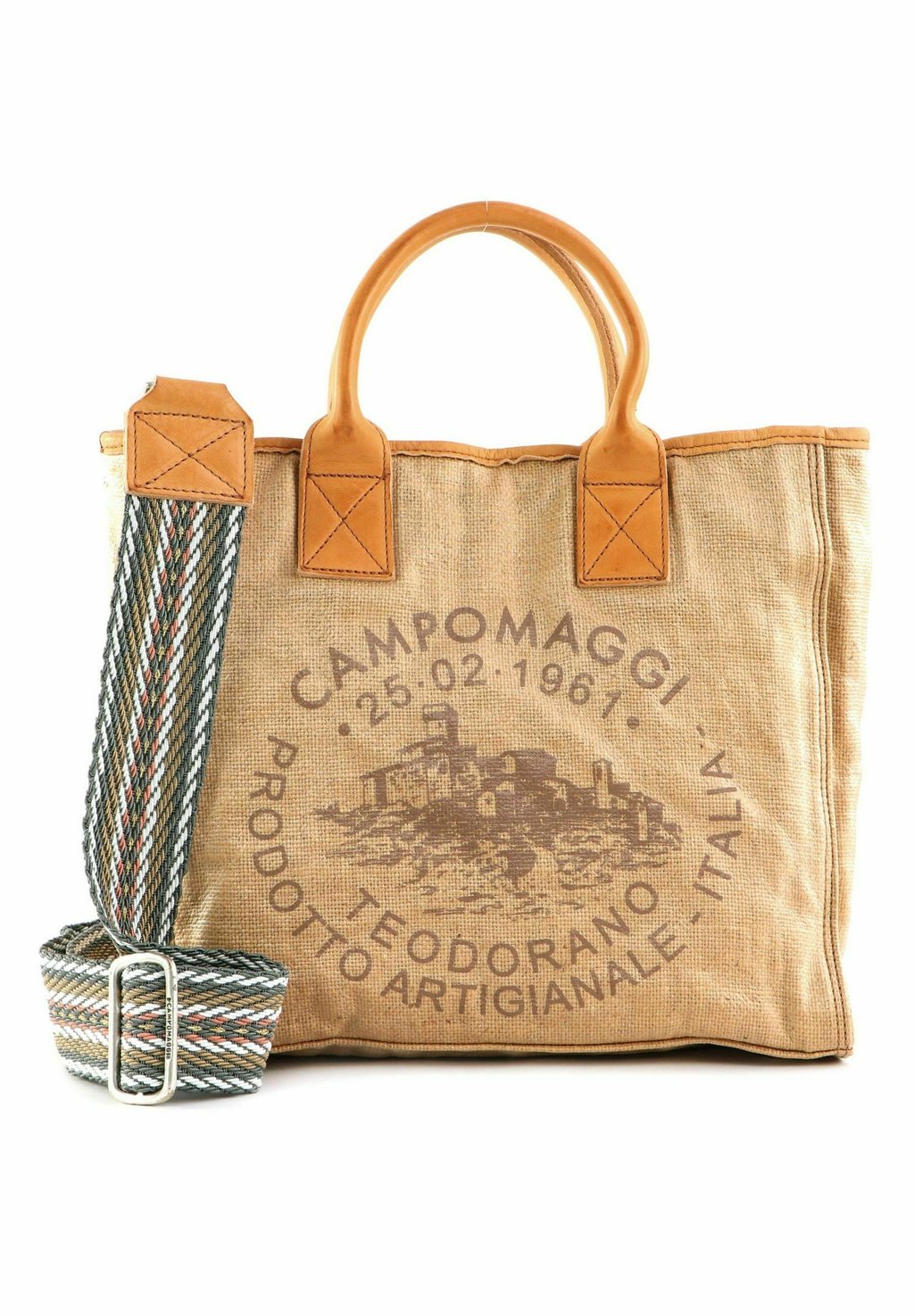 

Сумка OBERON Campomaggi, цвет beige naturale st.marrone