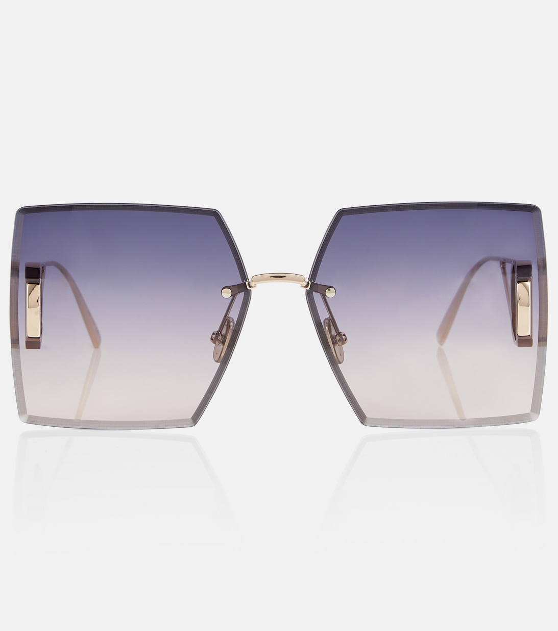 Солнцезащитные очки 30Montaigne S7U в квадратной оправе Dior Eyewear, золотой