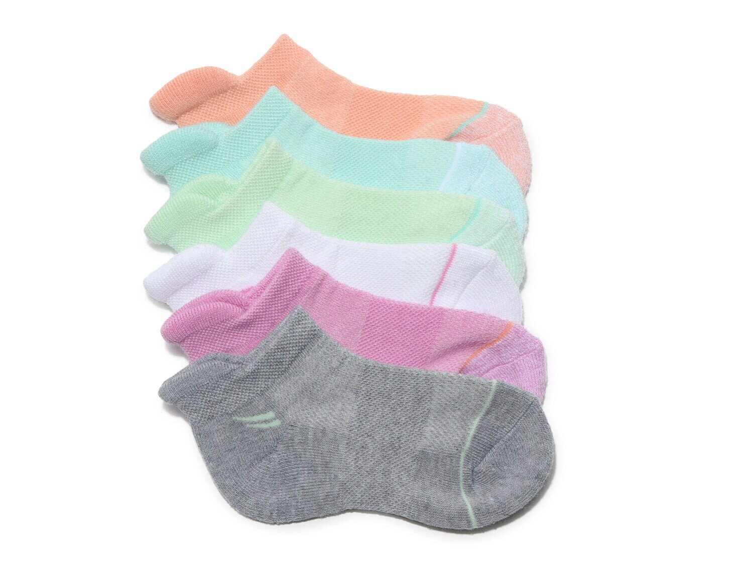 

Olive & Edie Sport, 6 пар детских носков до щиколотки, мультиколор