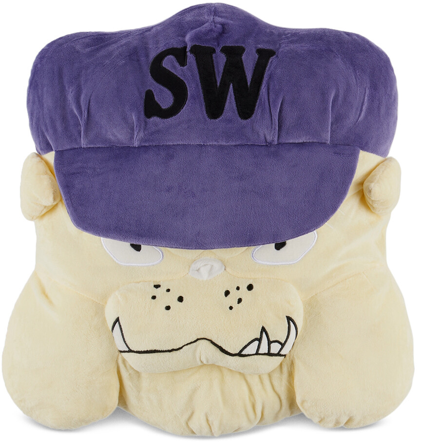 

Эксклюзивная подушка для собаки SSENSE Off-White & Purple Saintwoods