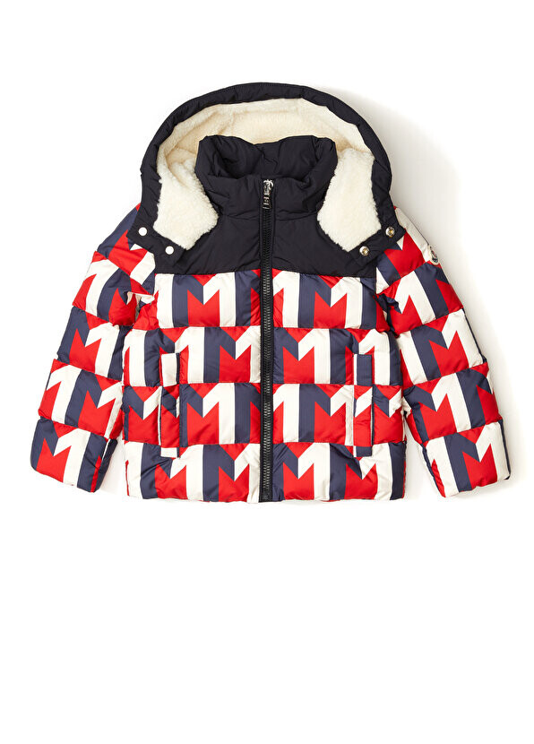 

Красная куртка для мальчика с капюшоном Moncler