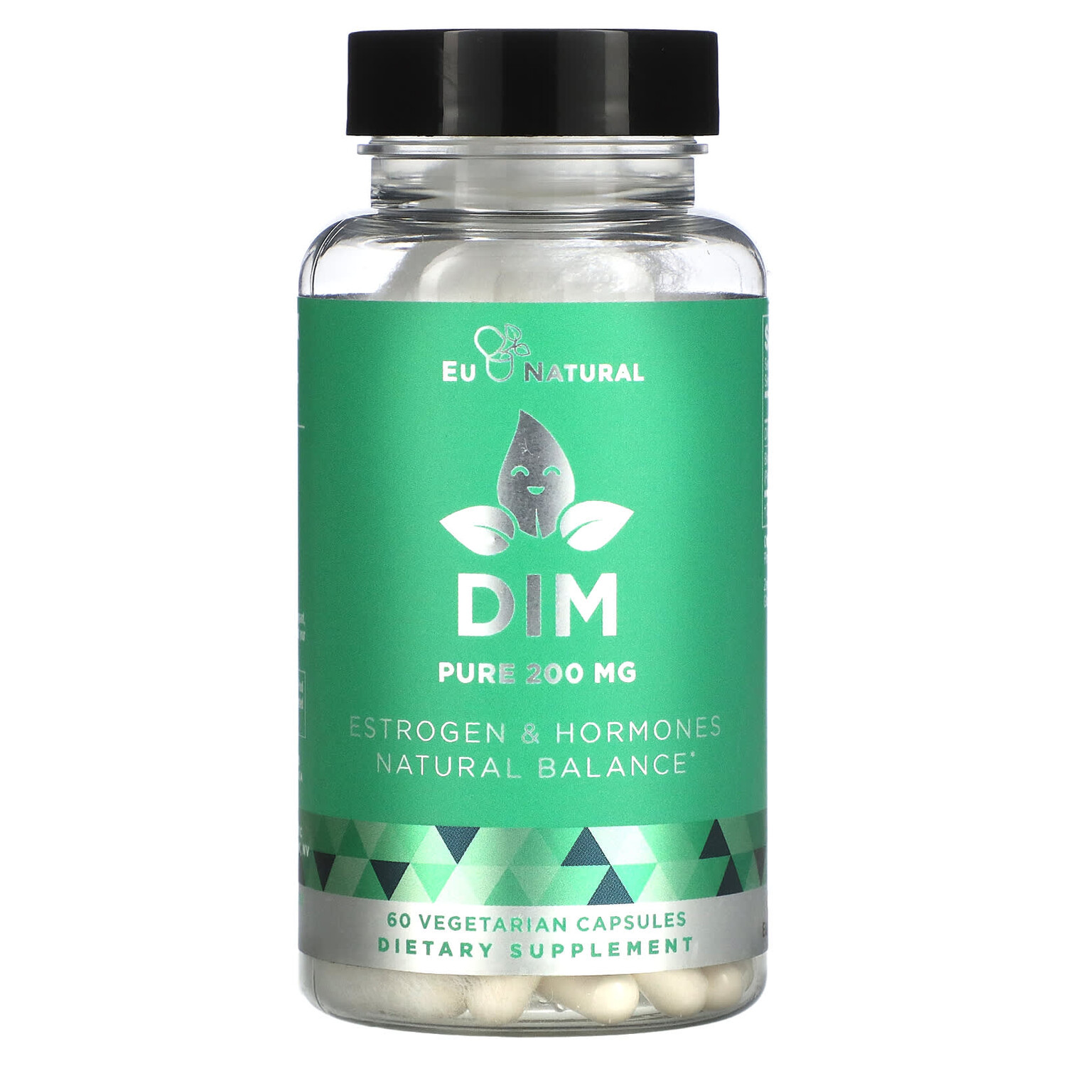 

DIM, 200 мг, 60 вегетарианских капсул, Eu Natural