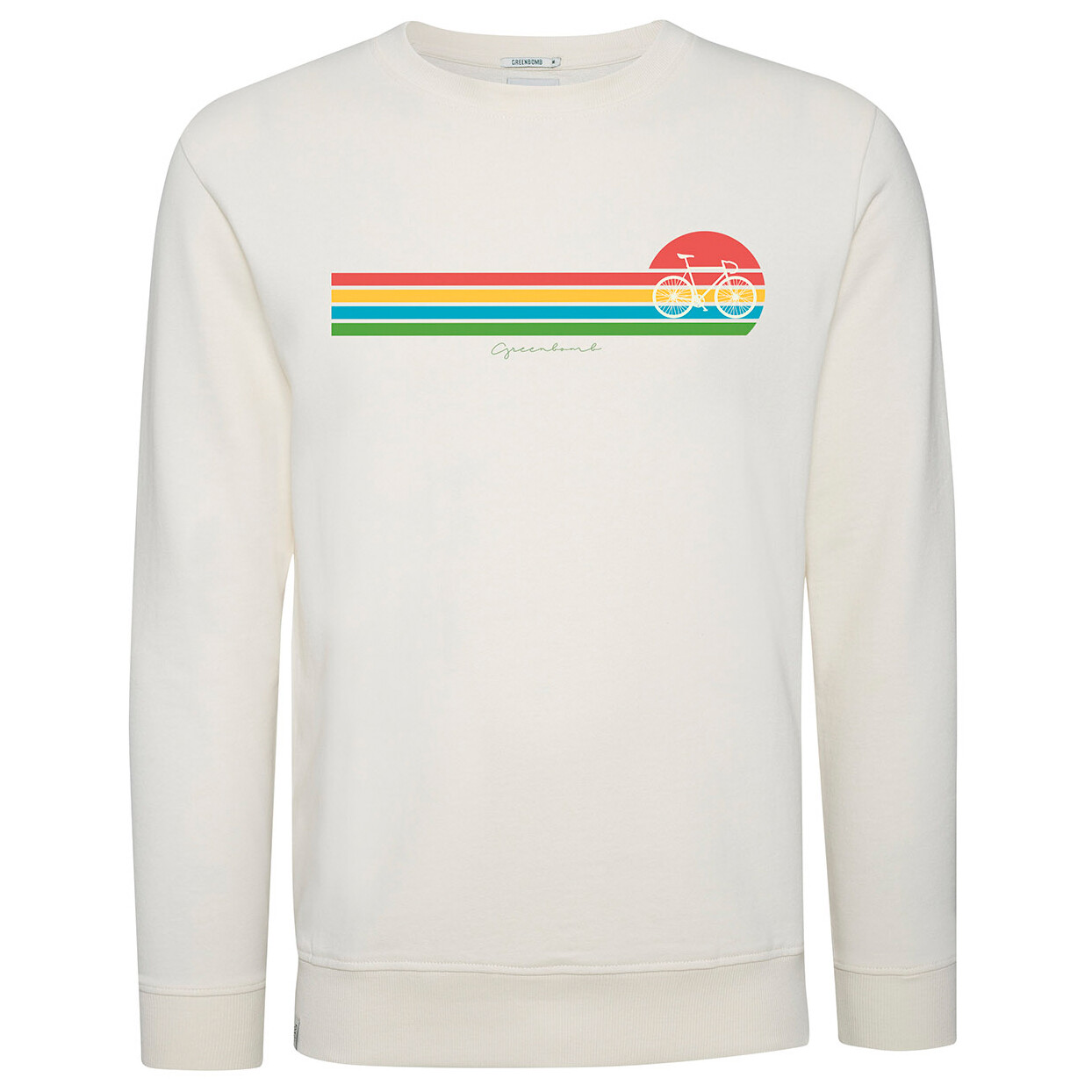 

Пуловер Greenbomb Bike Sunset Stripes Summer Wild Sweatshirts, цвет Creme White