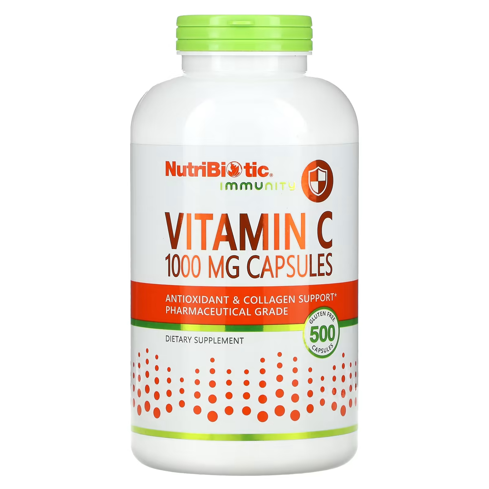 Витамин С NutriBiotic Immunity 1000 мг, 500 капсул nutribiotic immunity буферизованный витамин c 100 капсул без глютена