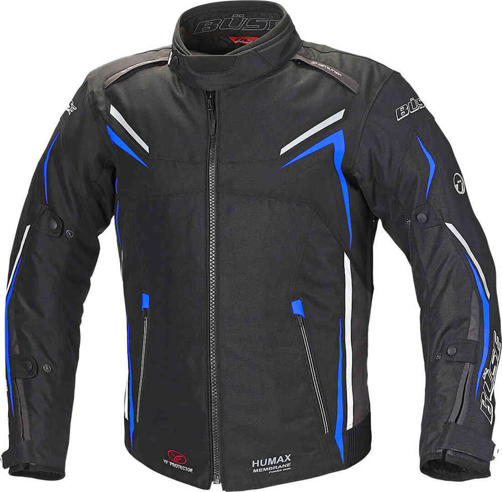 Мотоциклетная текстильная куртка Mugello Büse, черный/синий