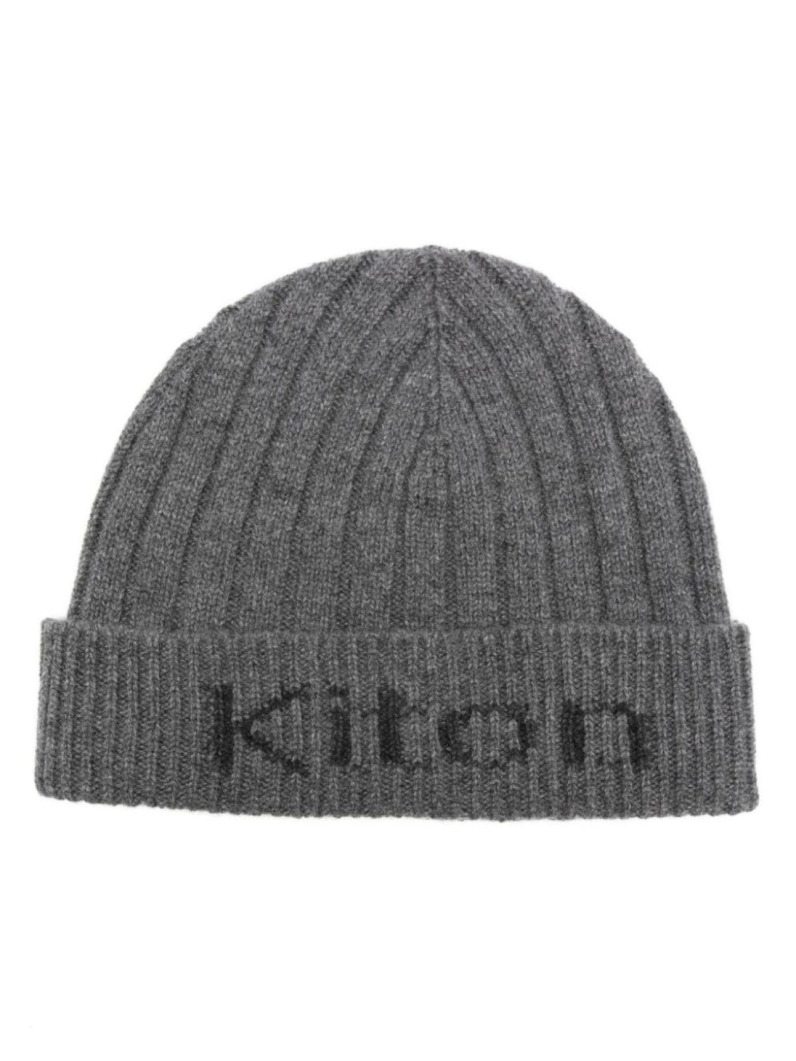 

Kiton кашемировая шапка бини с логотипом, серый
