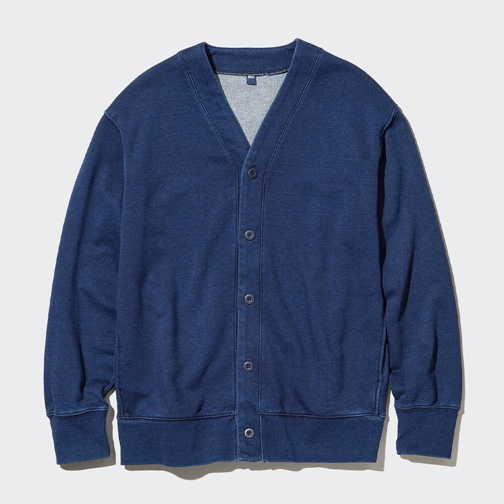 

Uniqlo мужской и женский повседневный кардиган для пар, свитер, вязаная куртка с длинными рукавами, осень