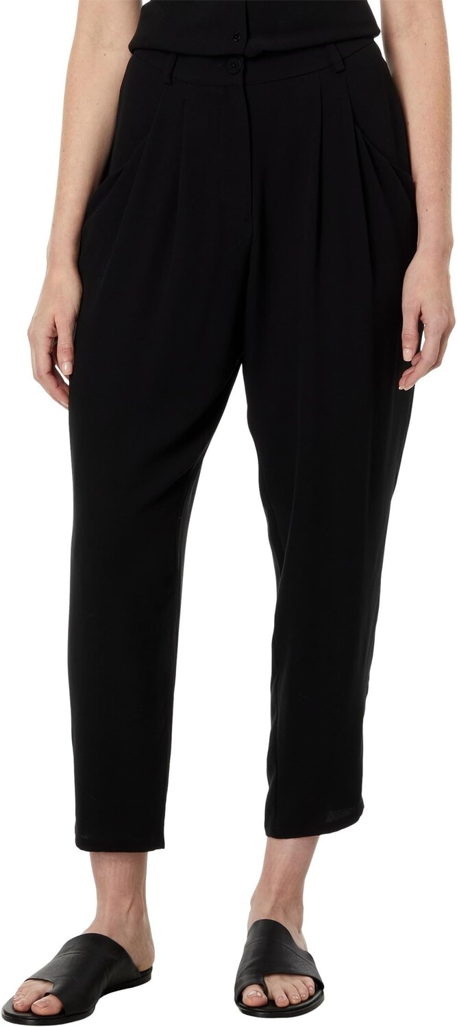 

Брюки Eileen Fisher Petite Taper Ankle Pants, черный
