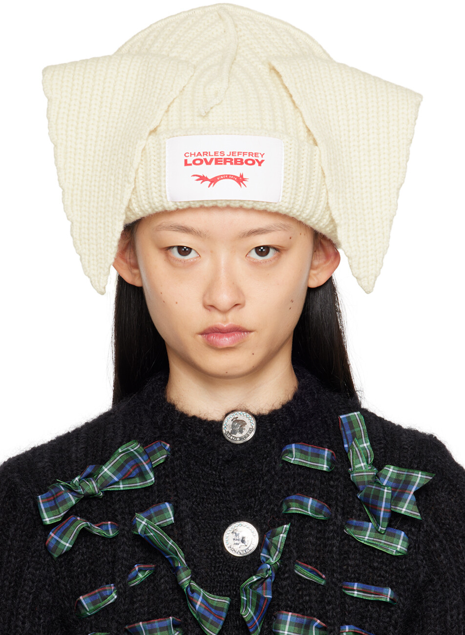 

Off-White Шапка с гибкими ушками Charles Jeffrey LOVERBOY