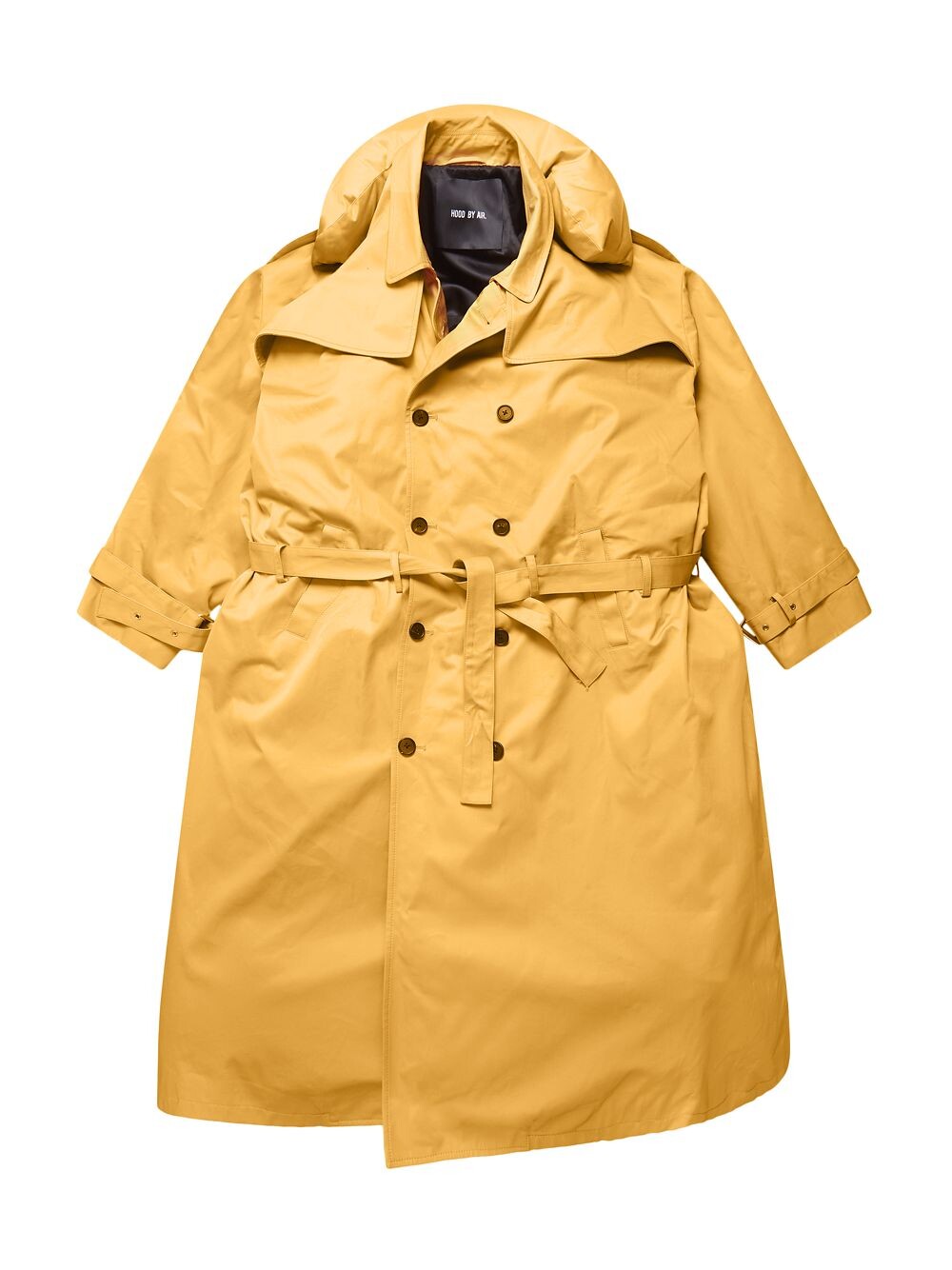 

Тренч с подушкой для шеи Hood By Air, желтый