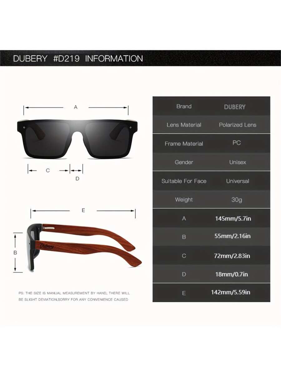 модные поляризованные солнцезащитные очки мужские квадратные брендовые дизайнерские мужские солнцезащитные очки для вождения и рыбалки 1 шт. Мужские разноцветные поляризованные солнцезащитные очки в деревянной оправе
