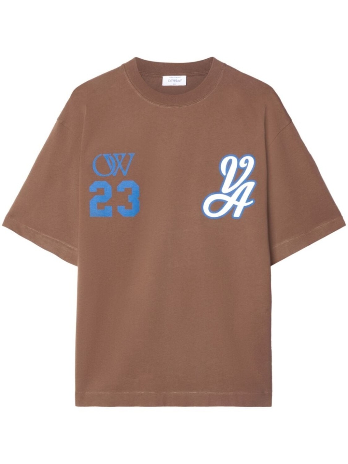 

Off-White футболка 23 Varsity Skate, коричневый