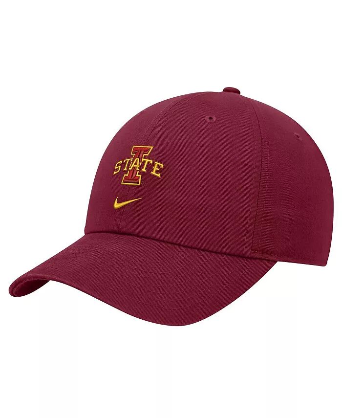 

Мужская регулируемая кепка Cardinal Iowa State Cyclones 2024 Sideline Club Nike, красный