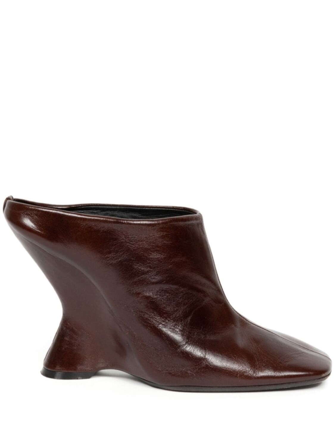 

DRIES VAN NOTEN мюли на скульптурном каблуке, красный