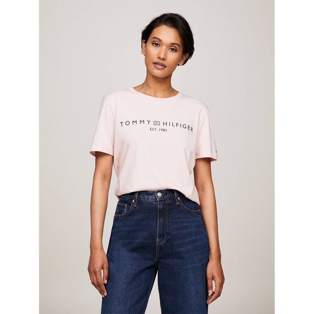 

Футболка Tommy Hilfiger Corp Logo Regular Fit, розовый